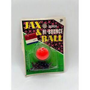 Vintage Chemtoy Jax + Super‎ Hi-Bounce Ball SEALED Toy 1971 Toys Movie Prop NOS